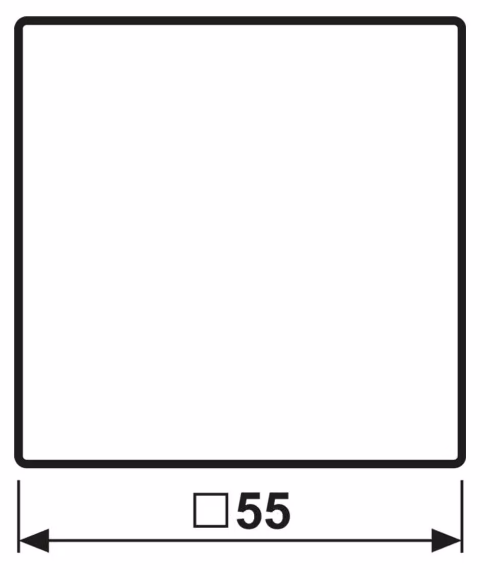 Jung A 1700 BFP SWM Coperchio cieco, singolo, nero grafite/opaco Serie A550
