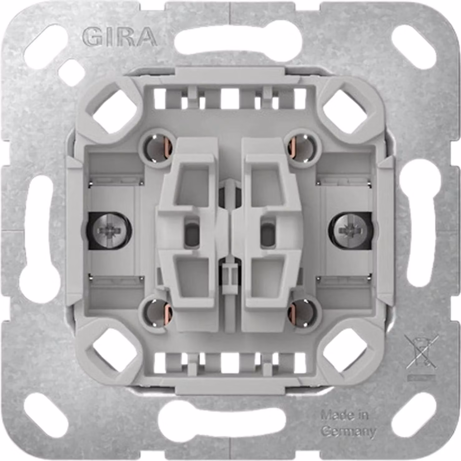 Interruttore a bilanciere Gira, commutatore, 2f, inserto, 1 pz.