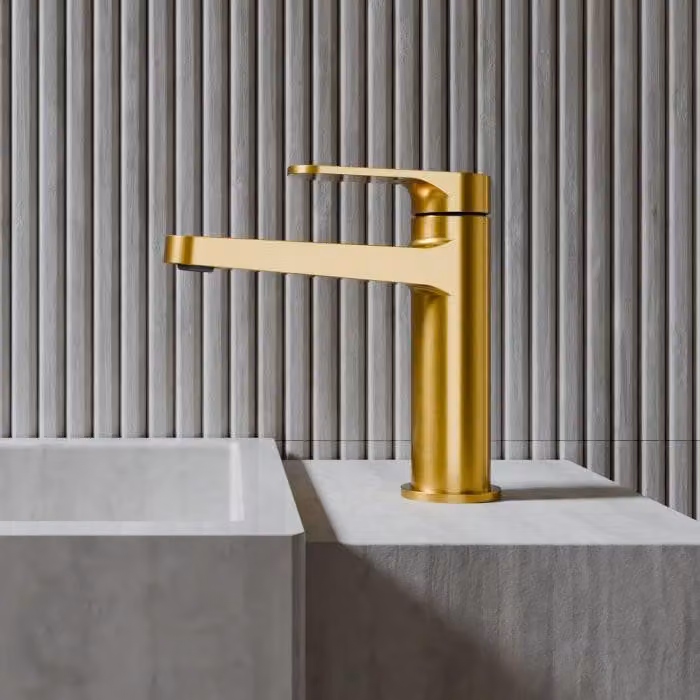 Rubinetto monocomando per lavabo della serie Steinberg 343, senza tappo di scarico, altezza 16,2 cm