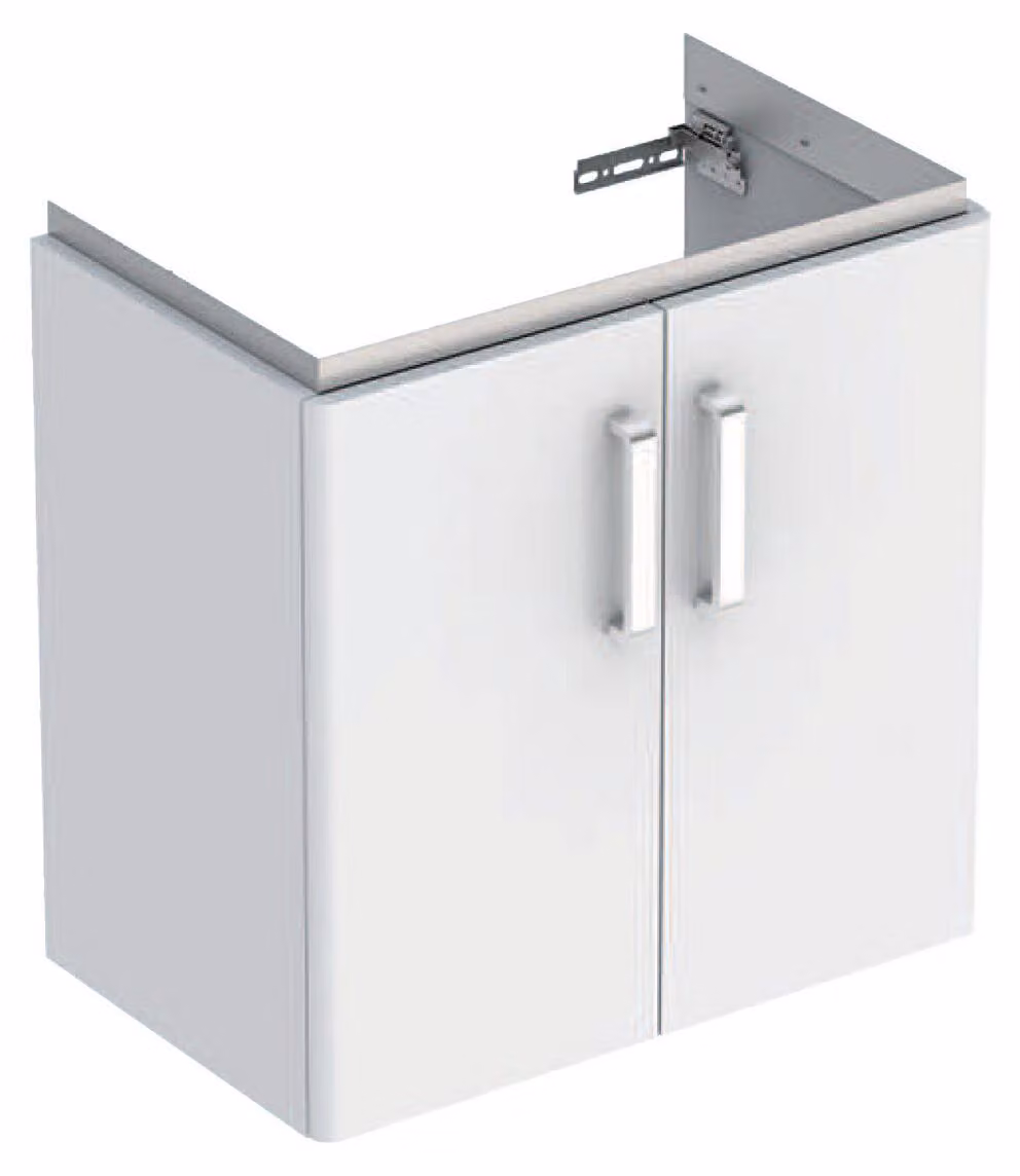 Geberit Renova Compact meuble sous lavabo, avec deux portes, 59,7x60,3x36,7cm, blanc, 501.926.01.1, 501.926.01.1