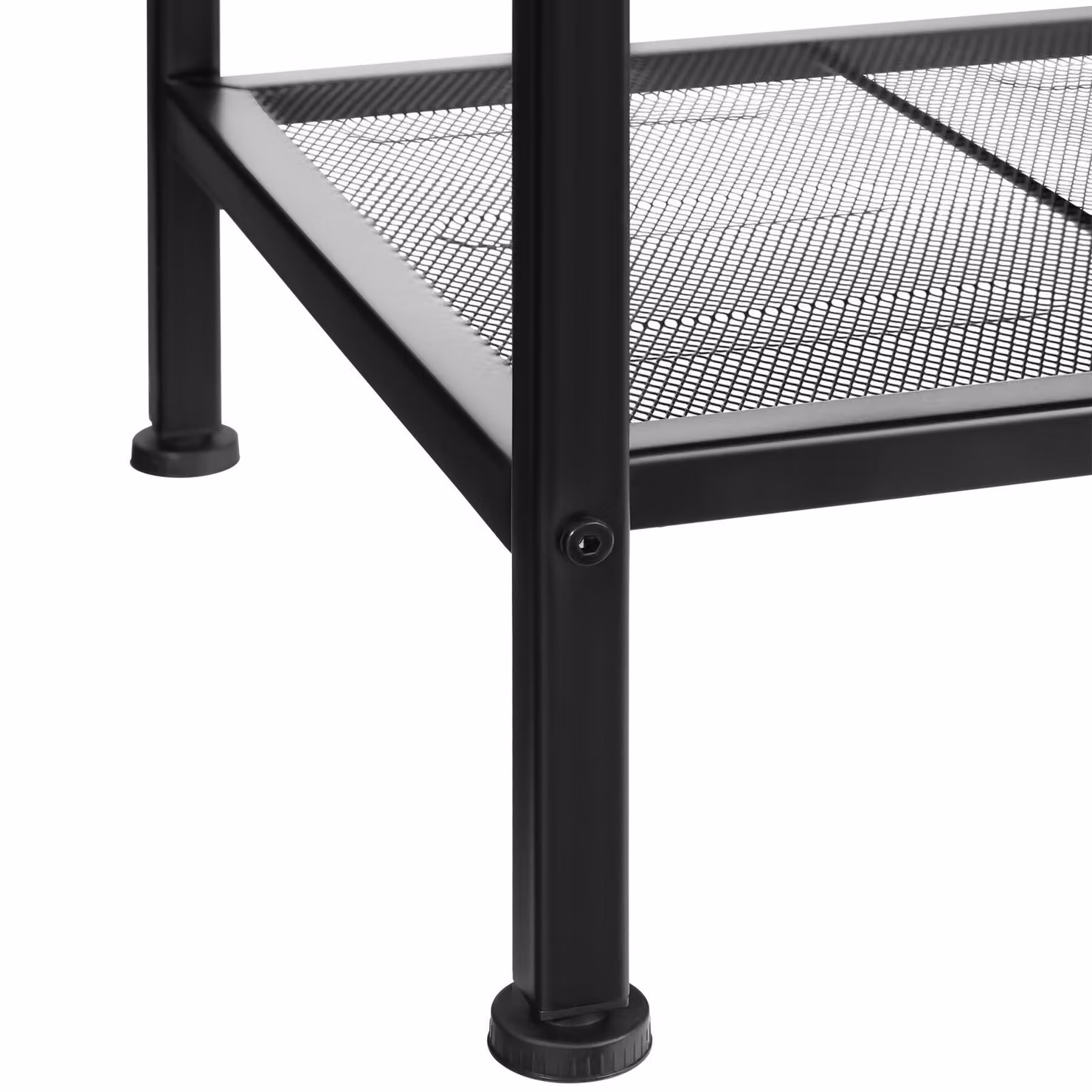 Tavolino rettangolare industrial tectake in stile moderno nero e marrone L/P/H: 41,5 x 41 x 56 cm – 1