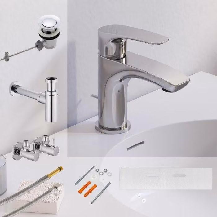 Set di montaggio e accessori per lavabo Kronenbach Rivara