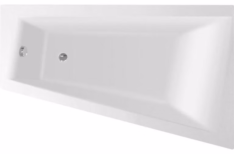 Vasche da bagno Aqualine - Vasca da bagno METUJE, 1600x1000x420 mm, destra, bianco G2611