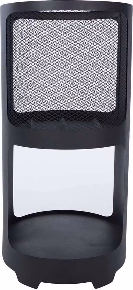 RedFire Buffalo cesto porta fuoco 44 x 90 cm acciaio nero opaco