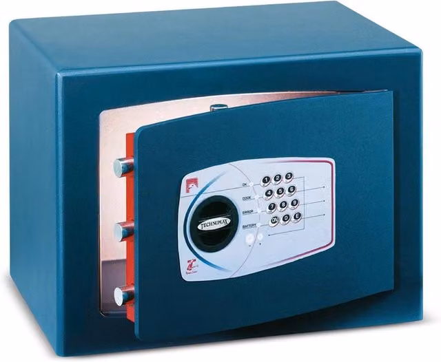 Cassaforte Digitale con Pass Serie Gold Technomax in Acciaio, L/P/H: 43 x 49 x 35 cm