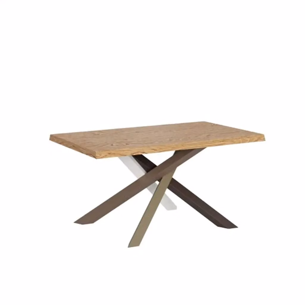 Tavolo allungabile Itamoby Versalux in rovere con gambe a X multicolore, L: 140-240 cm, P: 90 cm, H: 75 cm – 2
