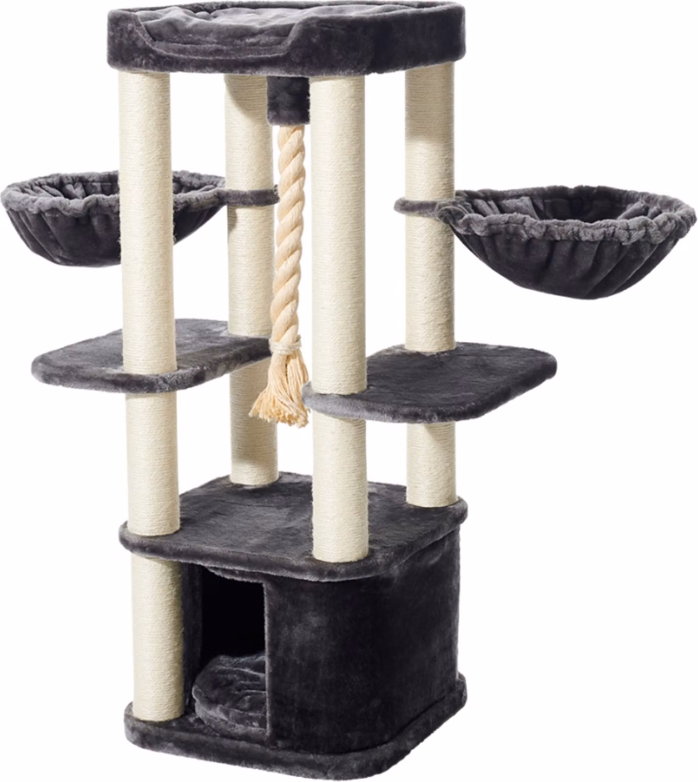 Albero per gatti Nobby "MUGLA" grigio scuro; 50 x 50 x 121 cm