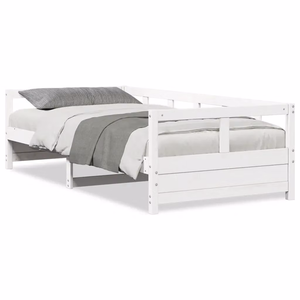 Dormeuse bianca in legno di pino massello vidaXL L/P: 90 x 200 cm – 2