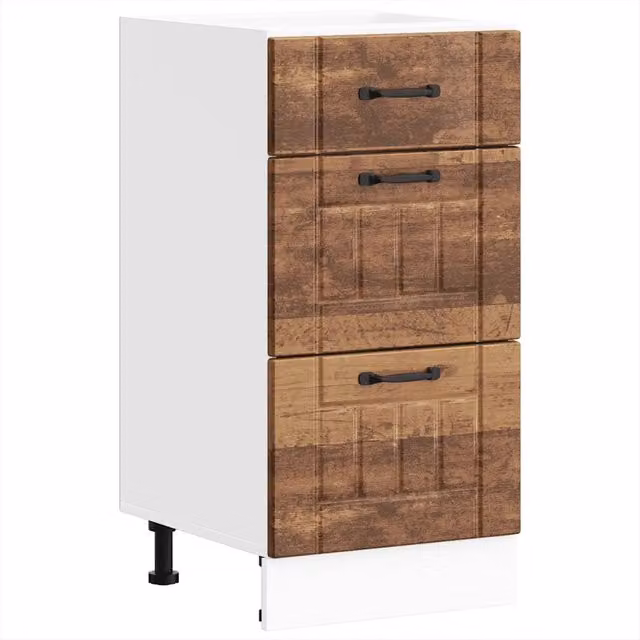 Mobile da cucina Lucca stile vintage in legno anticato marrone L: 40 cm, P: 46 cm, H: 81,5 cm
