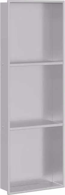 Nicchia per doccia DESIGN IN in metallo argento, montaggio a parete, L: 90 cm, P: 30 cm, H: 9,5 cm