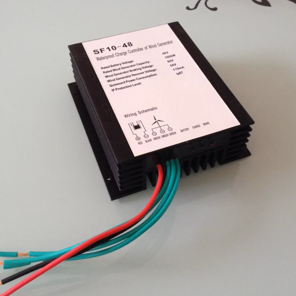 Regolatore di carica per generatore eolico - Potenza: 3000W - Tensione: 24V - Grado di protezione IP67 (resistente all'acqua) - Per impianti di energia eolica