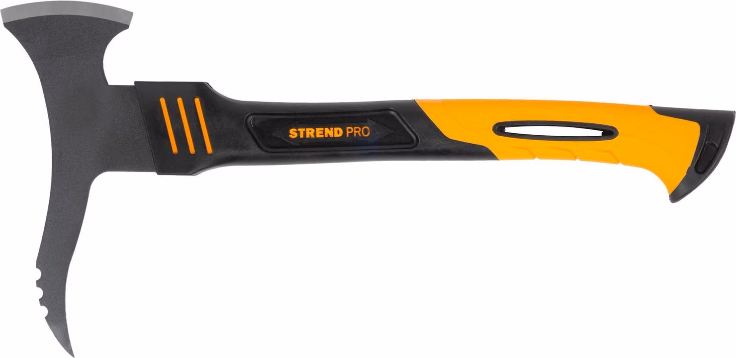 Ascia Strend Pro con fodero, Acciaio al carbonio + PTFE/Nylon+TPR, 360mm/ 620g