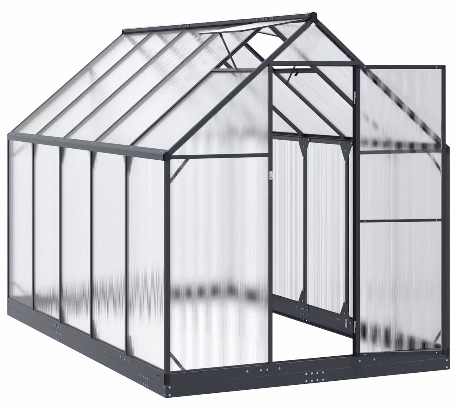 Serra da Giardino con porta Antracite 183,5 x 303,5 x 207 cm