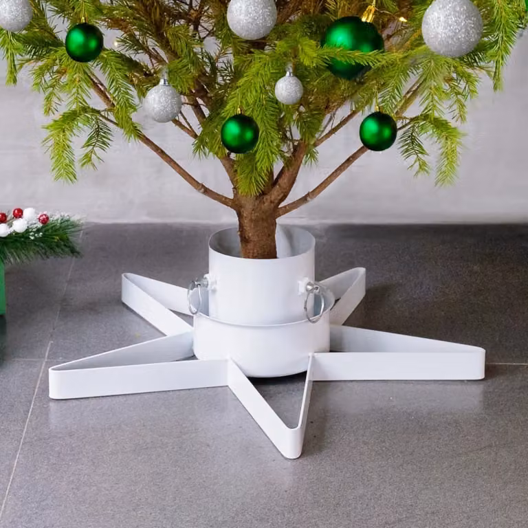Maison Exclusive - Base per Albero di Natale Bianca 47x47x13,5 cm