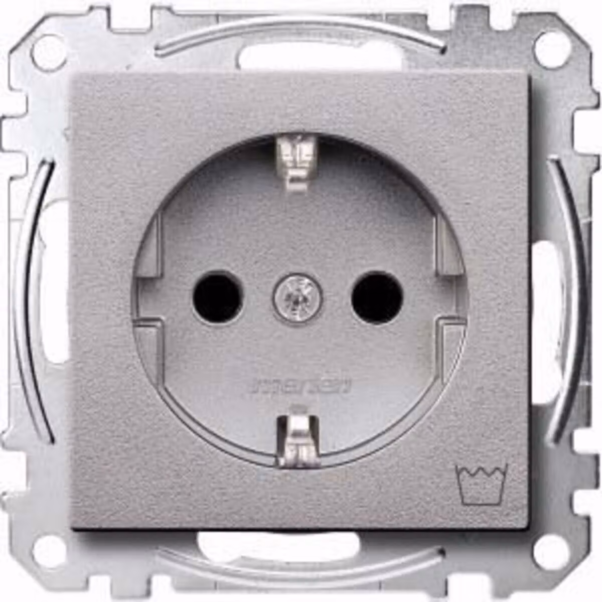 Presa SCHUKO con indicatore per lavatrice, BRS, connettore, alluminio, sistema M