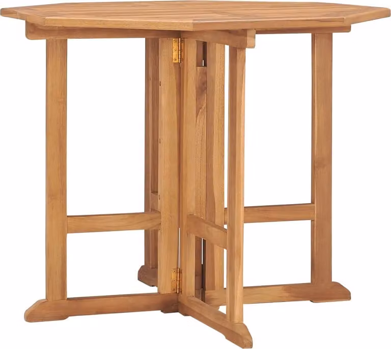Maison Exclusive - Tavolo da Giardino Pieghevole 90x90x75 cm in Massello di Teak