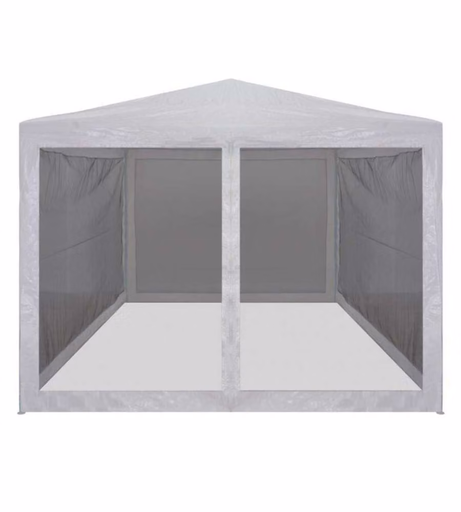 Tenda per Feste con 4 Pareti Laterali in Rete 3x3 m