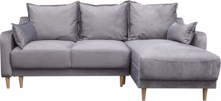 L-Form Sofa Designer Sofa mit Bettfunktion Bettkasten Schlafsofa Ecksofa Couch