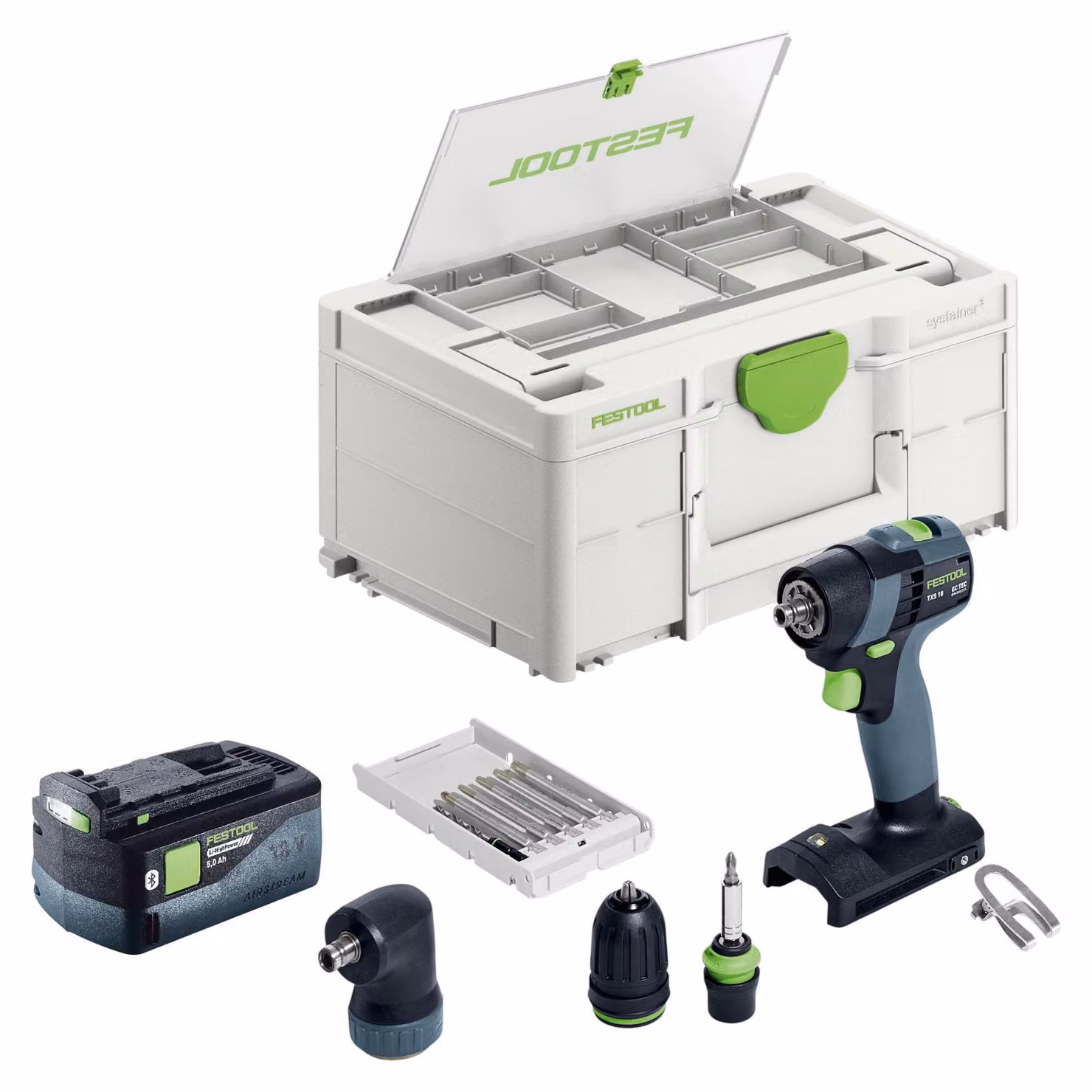 Festool TXS 18-Basic-Set Avvitatore a batteria 18 V 40 Nm Brushless + 1x batteria 5,0 Ah + Systainer - senza caricabatteria