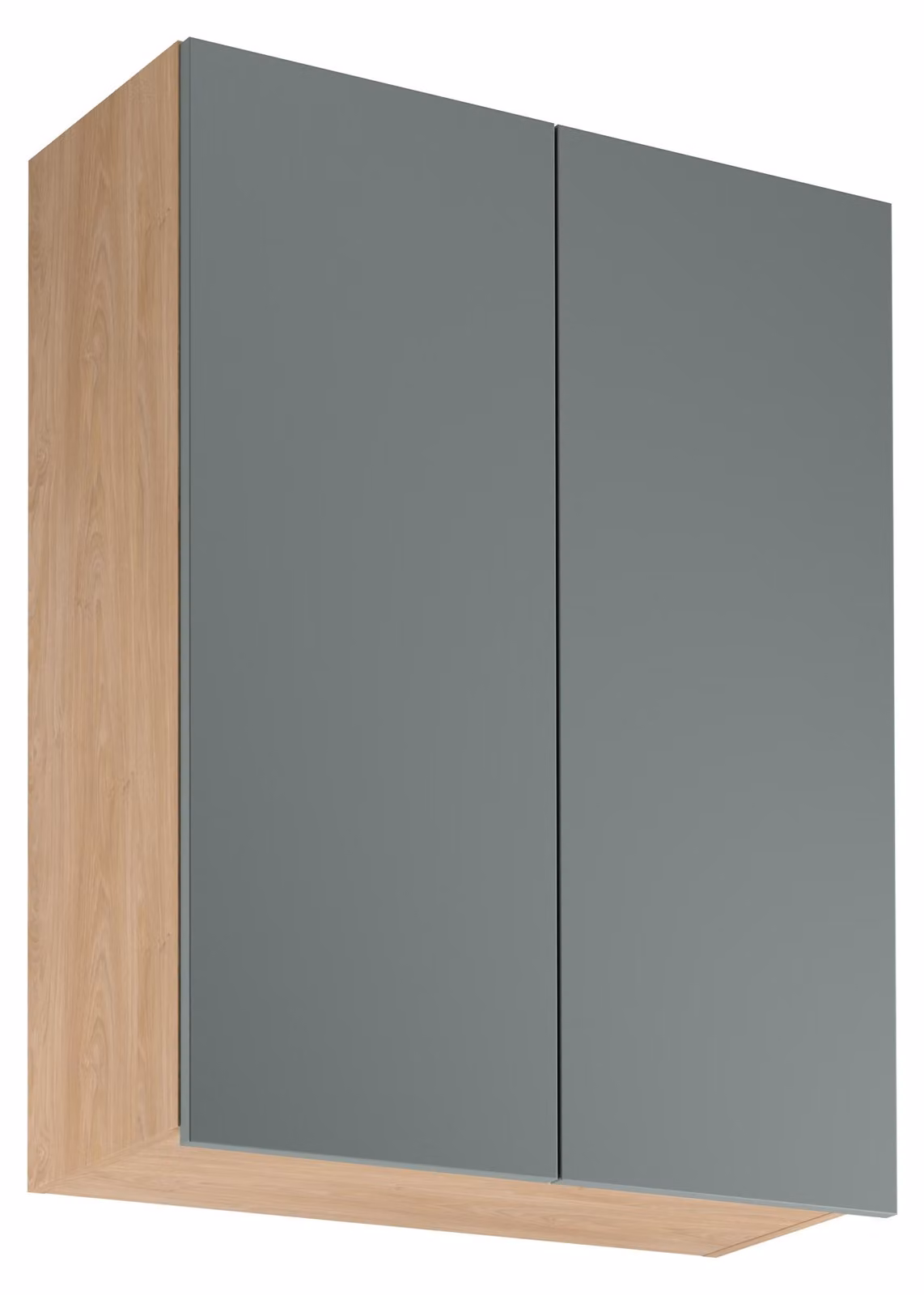 Pensile alto da cucina SALERNO - larghezza 80 cm, rovere / verde