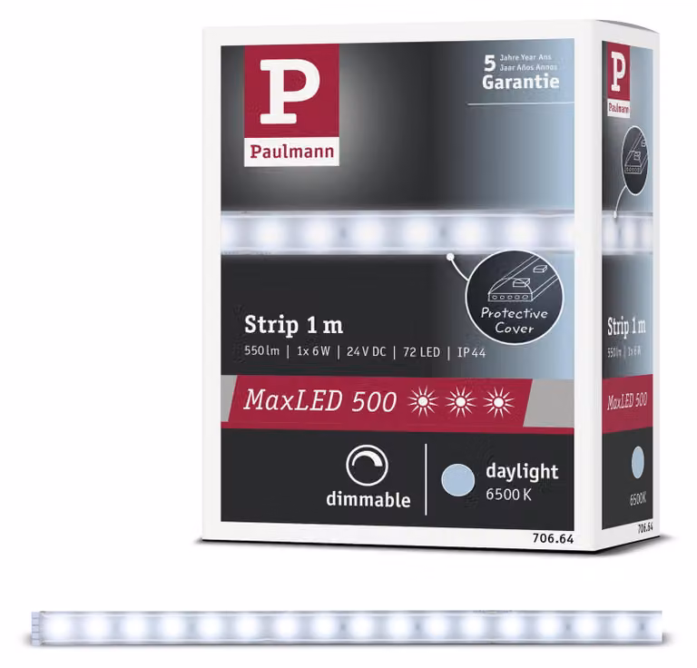 Paulmann MaxLED 500: Striscia LED, luce bianca diurna, confezione singola