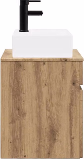 Mobile Lavabo | Armadio Lavabo da Parete Rovere Artigianale 39 x 41 x 62,5 cm