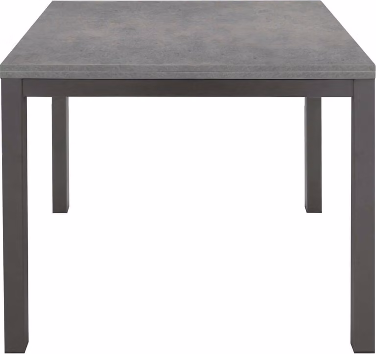 Milani Home - tavolo da pranzo allungabile 90-180 x 90 cm, rovere grigio, piano in legno nobilitato e struttura in acciaio