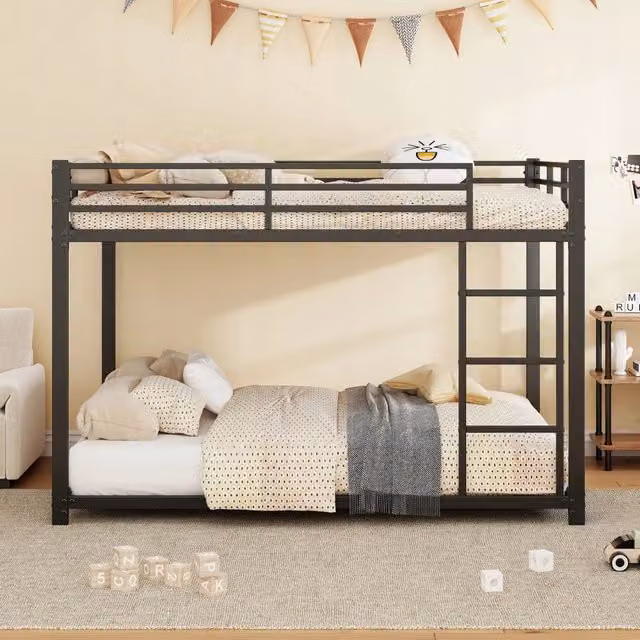 Letto a castello 140x200 nero - Xylo