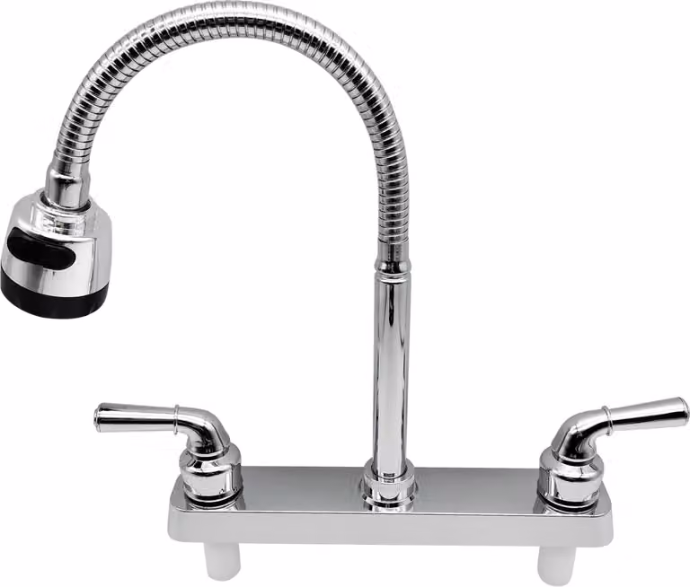 Ricambio per rubinetto da camper, lavello da cucina con spruzzatore orientabile a 360 gradi, beccuccio flessibile, set da bagno per camper, furgoni, camper, rimorchi da viaggio