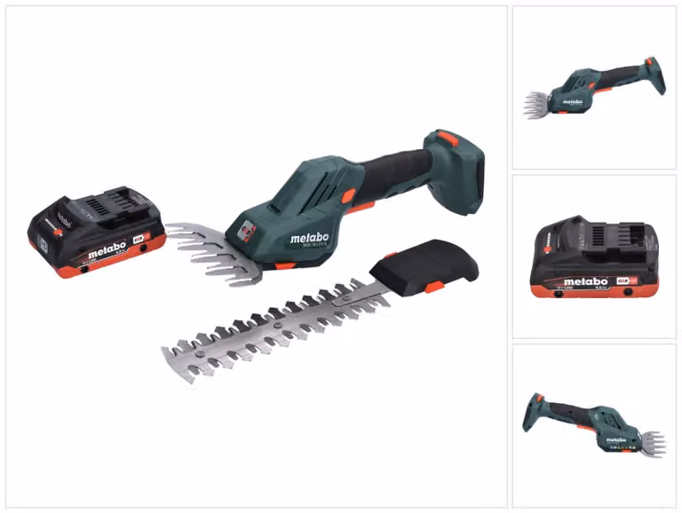 Metabo SGS 18 LTX Q Cesoie per erba e arbusti a batteria 18 V + 1x batteria 4,0 Ah - senza caricabatteria