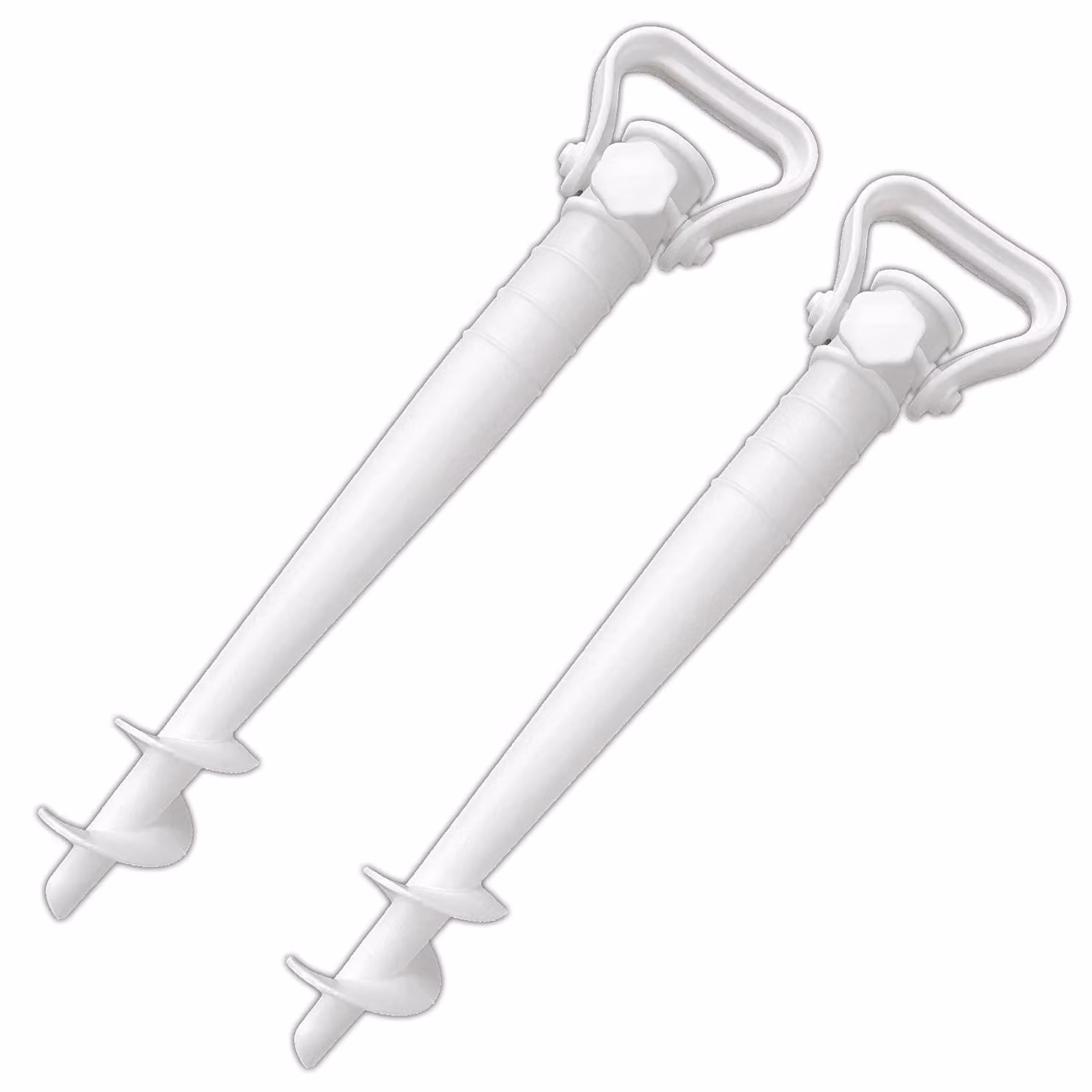 Set di 2 supporti per ombrelloni con tassello da pavimento