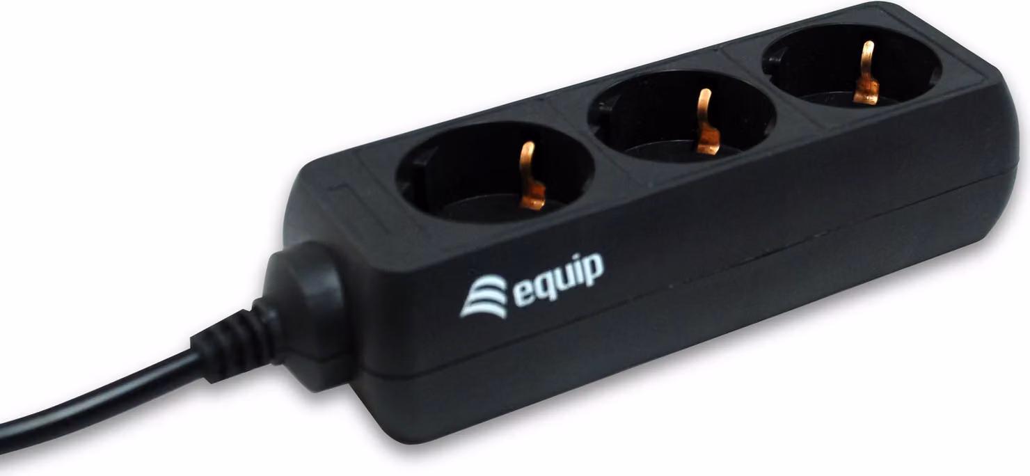 Equip 333280 Presa Equip a 3 vie Schuko 1,1 m di cavo