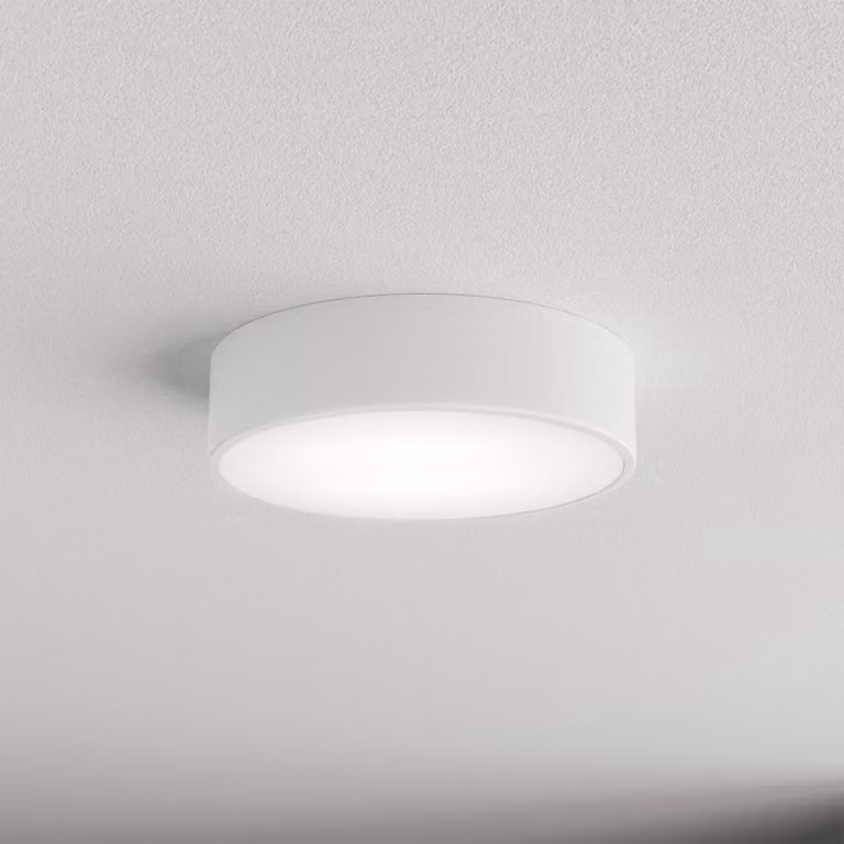 Plafoniera con sensore di movimento Cleo 300 TEMAR LIGHTING, Bianco / Opale, Soggiorno / Sala da pranzo, Metallo, Moderno, Plafoniera