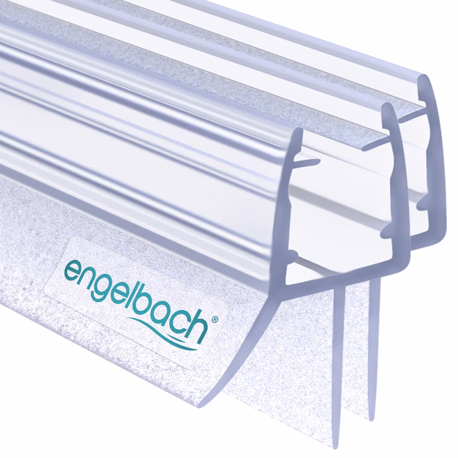 Guarnizione per doccia Engelbach® per porte in vetro da 5-8 mm, 2x60 cm, guarnizione per porta doccia, guarnizione di ricambio idrorepellente