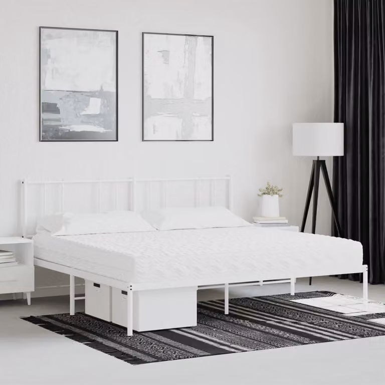 vidaXL Materasso in Schiuma Bianco 200x200 cm Durezza H2 H3