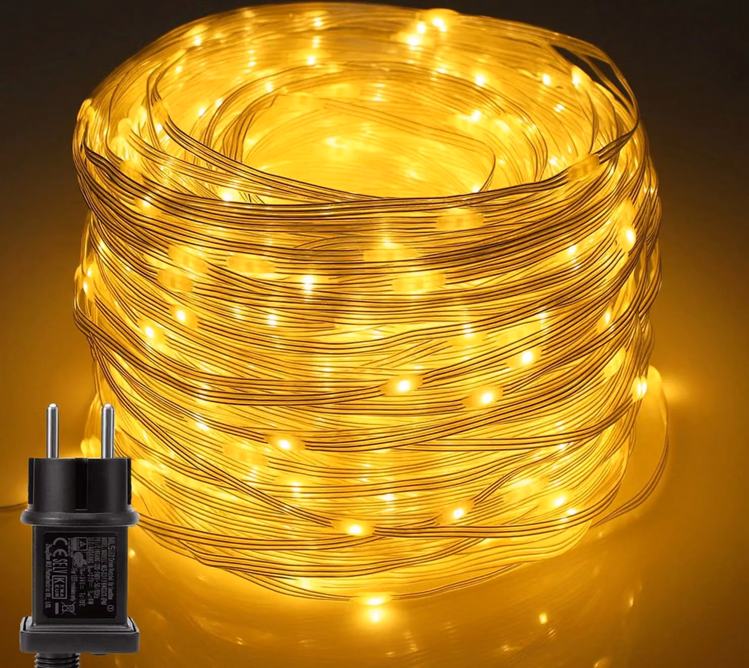 50M 400 LED luci fiabesche 8 modalità di luce impermeabile Indoor Party Garden Fairy Lights luci di Natale, bianco caldo