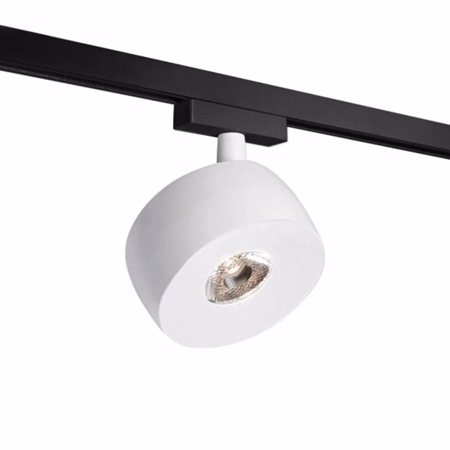 Molto Luce Spot LED a binario Vibo Volare 927 bianco/nero 10°, Bianco / Opale, Soggiorno / Sala da pranzo, Alluminio, Moderno, Sistema a binario