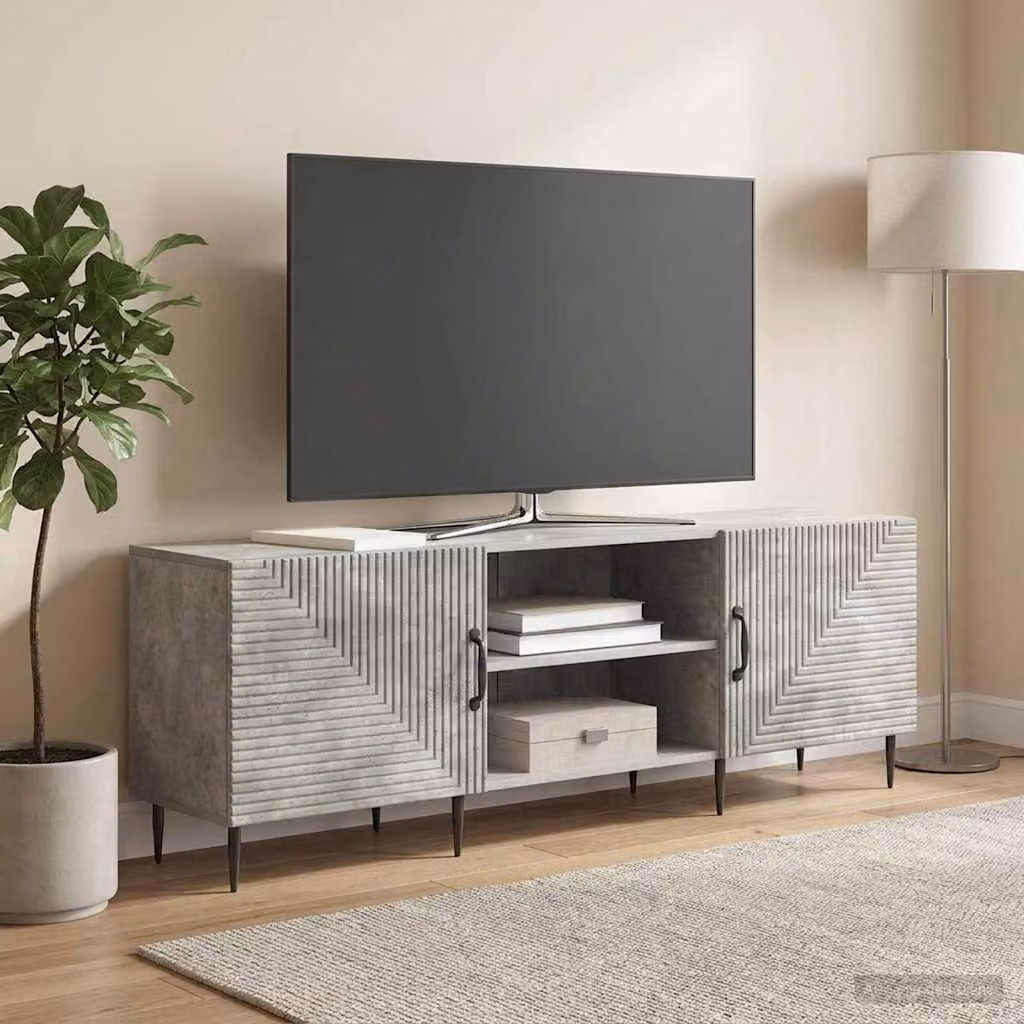 Mobile TV vidaXL in stile vintage, Grigio, L 150 x P 31 x H 50 cm