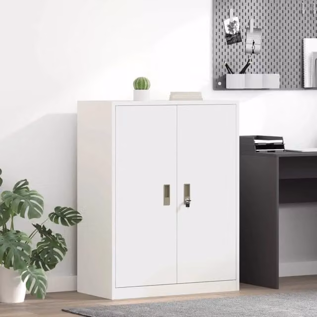 Armadio Bianco 80 x 40 x 105 cm Acciaio 891693