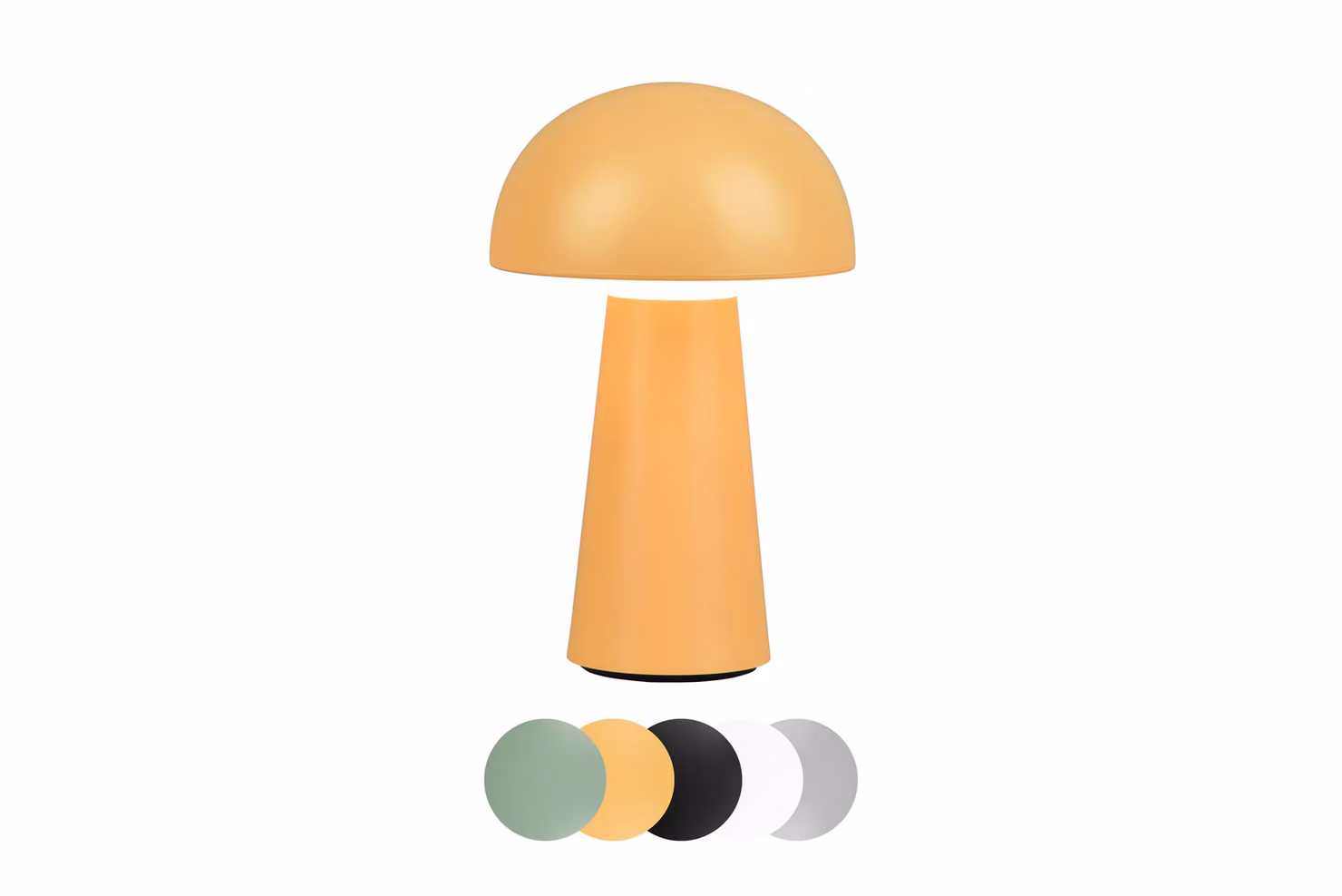 Lampada da tavolo ricaricabile a LED, lampada da tavolo, senza fili, ricaricabile, a 4 vie, dimmerabile, per interni ed esterni, gialla, lightling Lennox