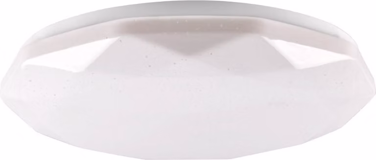Plafoniera LED rotonda con telecomando GALAXY bianca 48W, tonalità di bianco 5300 lm, materiale plastico, dimensioni: 7x38x38 cm, IP44, Polux