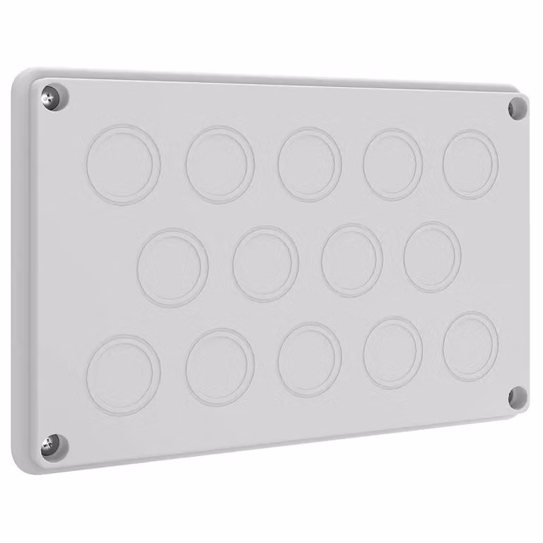 Piastra di ingresso cavi ABN IP55 per NE/NP/R, 14xM32,5-25,5 mm NLP21