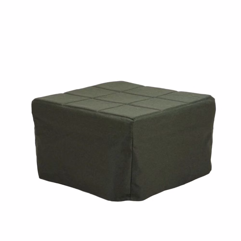 Pouf letto singolo pieghevole Vega EFFEZETA ITALIA in tessuto verde con struttura in metallo – 2