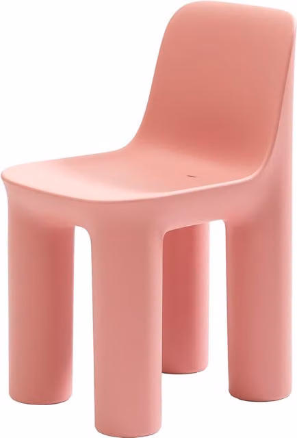 Sedia Tata Qeeboo Rosa con Finitura Opaca in Plastica per Adulti