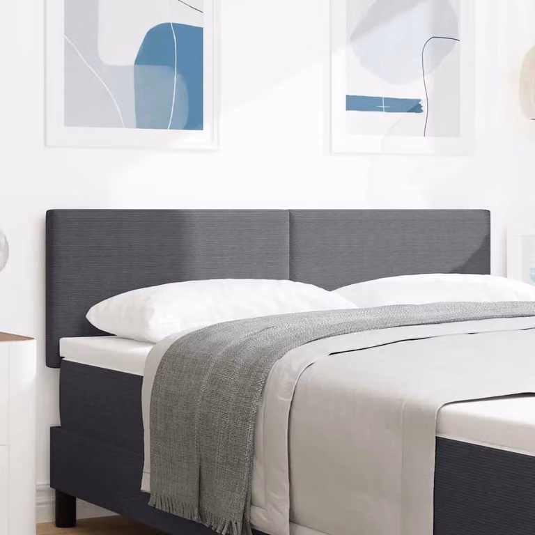 Testiera per letto vidaXL in tessuto corda grigio, larghezza 160 cm