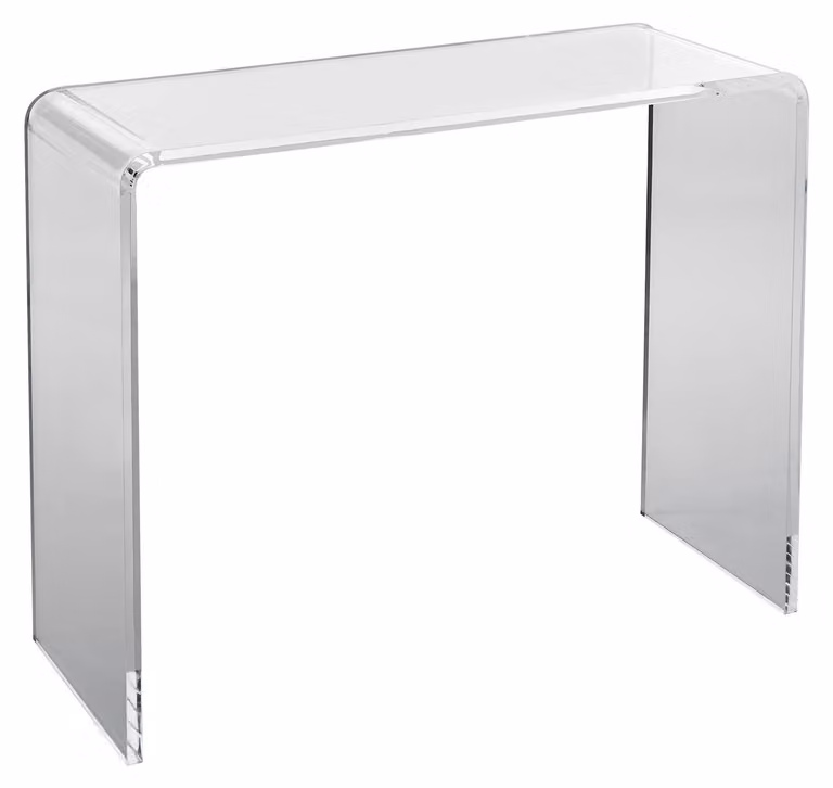 Tavolino a forma di U - Tavolino laterale - Tavolino da salotto - Tavolino decorativo - Tavolino da divano - Acrilico trasparente