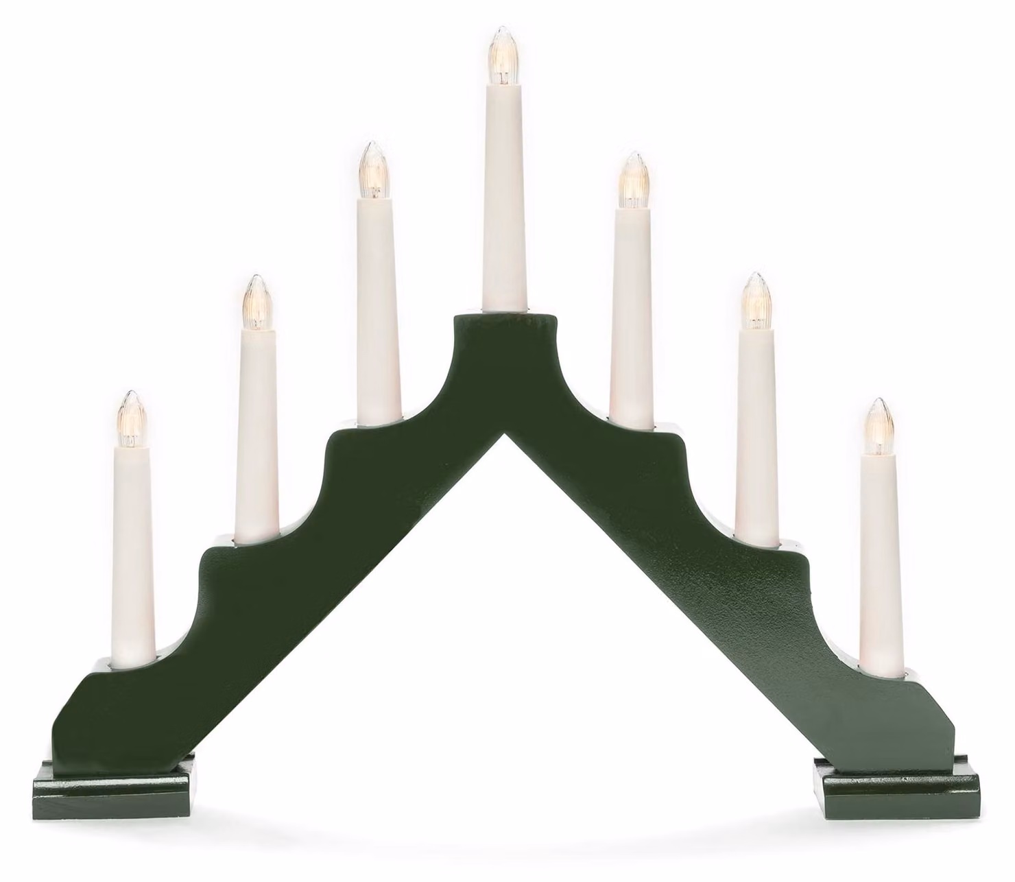 Lampadario in legno, verde scuro, 7 luci, 230 V, 39,5 cm