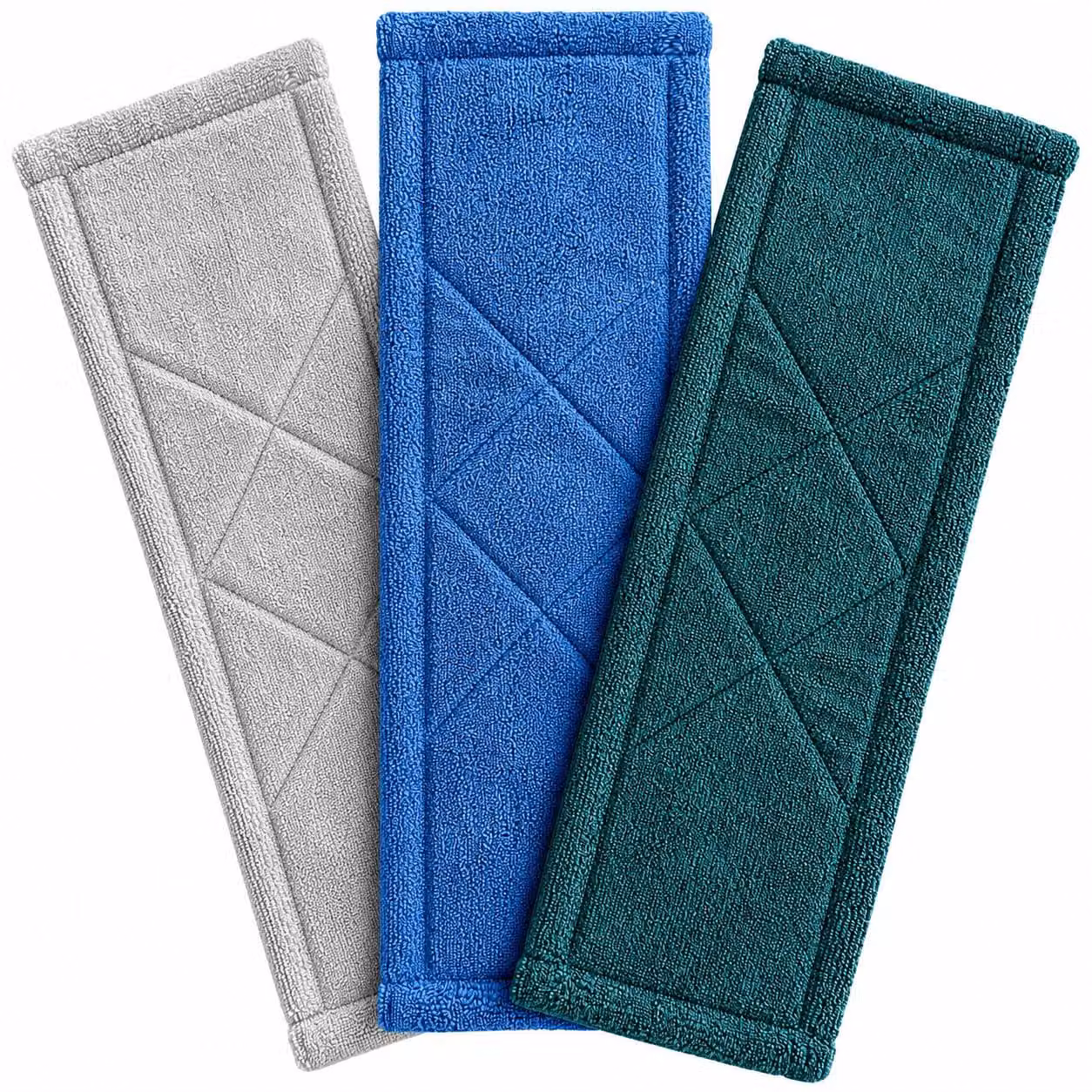 Set di 3 copri-panno in microfibra per mop, dimensioni 44,5x15 cm