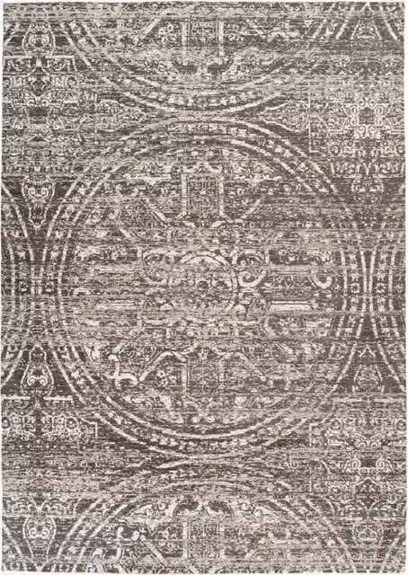 Tappeto a tessitura piatta Kendra Home stile orientale e moderno, colore grigio, L: 120 cm – 1