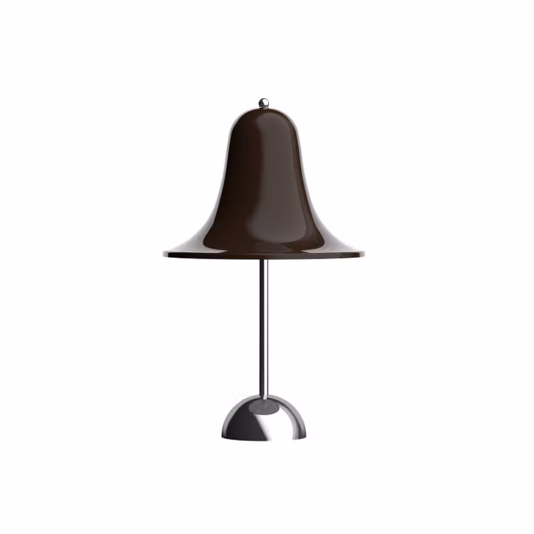 Verpan Lampada da tavolo Pantop, dimmerabile, Marrone / Ruggine, Soggiorno / Sala da pranzo, Metallo, Design, Lampada da tavolo